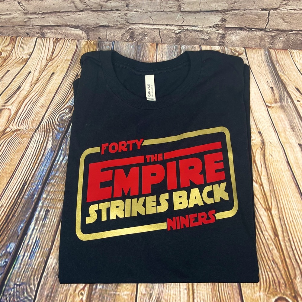 Awesome 49ers/.  Star Wars parody t shirt size L